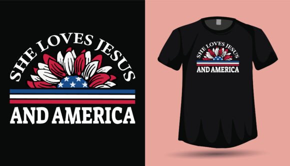 4th July Girls USA Christian T-Shirt Graphics Review