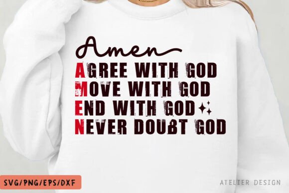 Amen Shirt Design: Christian SVG Graphics & T-Shirt Designs