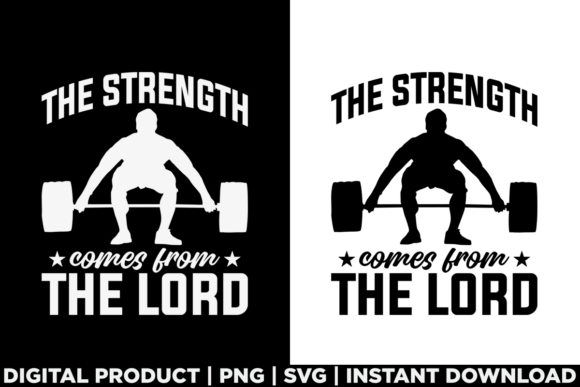 Christian Men Bible Verse Gym Workout Graphics & T-Shirt Designs