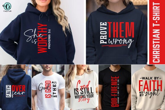 Christian SVG PNG Bundle: Graphics & T-Shirt Designs