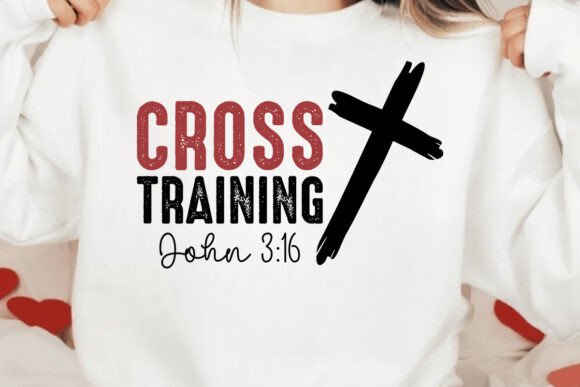 Cross Training John 3:16 SVG Graphics for T-Shirt Designs